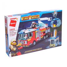 Конструктор Пожарная служба с машиной и фигурками (647 деталей) Enlighten Brick 919376