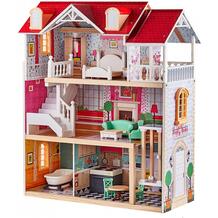 Деревянный кукольный домик с лифтом Дом мечты TOPBRIGHT 969583