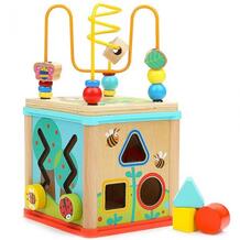 Деревянная игрушка Бизи-куб Сад 5 в 1 TOPBRIGHT 968807