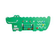 Деревянная игрушка Игры Монтессори Бизиборд Крокодил Нумикон 908014