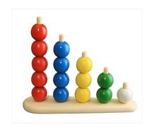 Деревянная игрушка Пирамидка Абака с шариками РНТойс 753254