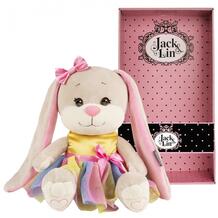 Мягкая игрушка Зайка в радужном платье 25 см Jack&Lin 954539