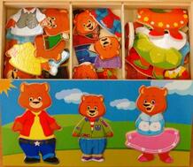 Деревянная игрушка Три медведя Д164 Мир деревянных игрушек 73102