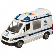 Инерционная машинка Парк техники Полицейский фургон со светом и звуком 21 см BONDIBON 790687