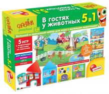 Настольная игра В гостях у животных 5 в 1 Lisciani 826061