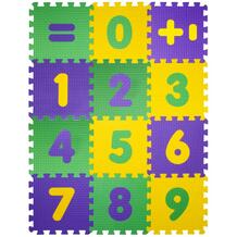 Игровой коврик Мягкий детский конструктор Математика 33x33x0.9 см Janett 648599
