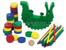 Деревянная игрушка Нагрузи крокодила goki 74456