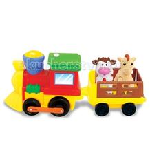 Развивающая игрушка Поезд с животными KIDDIELAND 74407