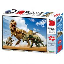 Пазл Стерео Тираннозавр против трицератопса Prime 3D 882212