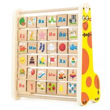 Деревянная игрушка Счеты - Алфавит Мир деревянных игрушек 73233