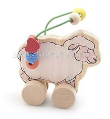 Каталка-игрушка Лабиринт-каталка Овца Мир деревянных игрушек 73556