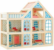 Кукольный домик 3 этажа Мир деревянных игрушек 73236