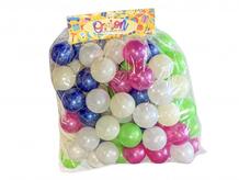 Набор шариков для сухого бассейна перламутровые 7 см 80 шт. Orion Toys 949250