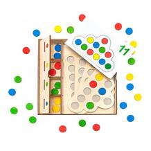 Деревянная игрушка мозаика-сортер Облака с карточками Нумикон 788360