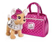 Мягкая игрушка собачка Гламур с сумочкой и бантом 20 см Chi-Chi Love 598269