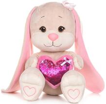Мягкая игрушка Зайка с розовым сердцем 50 см Jack&Lin 844569