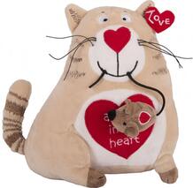 Мягкая игрушка Кот и мышь Любовь с первого взгляда 20 см Gulliver 452094