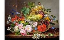 Пазлы Натюрморт с цветами и фруктами (2000 деталей) Castorland 871291