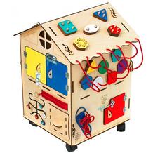 Деревянная игрушка Игры Монтессори большой БизиДом со светом Нумикон 856570
