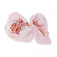 Кукла-младенец Фатима на розовом одеяльце 33 см Munecas Antonio Juan 762448