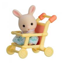 Набор Младенец в пластиковом сундучке. Кролик в коляске Sylvanian Families 90015
