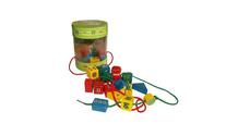 Деревянная игрушка Шнуровка-бусы Цветные Фигуры QiQu Wooden Toy Factory 366118