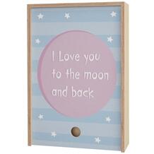 Деревянная подарочная коробка Memory Box I love you to the moon and back 38х25х10 см Акушерство 639224