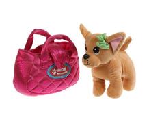 Мягкая игрушка Собака в розовой сумочке 15 см Мой питомец 764569