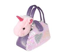 Мягкая игрушка Единорог 18 см в сумочке с пайетками Fluffy Family 768716