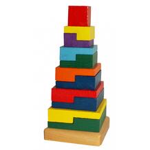 Деревянная игрушка Пирамида Квадраты А-015 РиД 773411