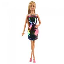 Кукла в модном платье из разноцветных пайеток 29 см Карапуз 812791