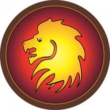 Круглый щит Голова льва Древо Игр 915034