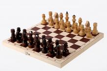 Шахматы обиходные лакированные с доской 29х14.5 см Орловская Ладья 901218