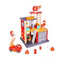 Деревянная игрушка Набор Пожарная станция Tooky Toy 633868