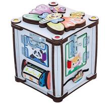 Деревянная игрушка Игры Монтессори Бизи-куб Зверята со светом Нумикон 856466