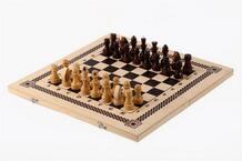 Игра 2 в 1 (шашки, шахматы) 40х20 см Орловская Ладья 901301