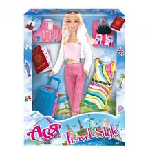 Кукла Ася Блондинка с косичками Путешественница Toys Lab 598484