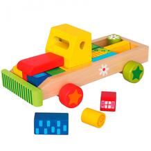 Деревянная игрушка Машина с кубиками Mertens 143767
