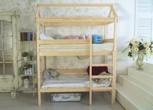 Подростковая кровать двухъярусная домик Baby-house 160х80 см Green Mebel 830508