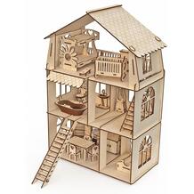 Конструктор Конструктор-кукольный домик Коттедж с мебелью Premium Хэппидом 825440