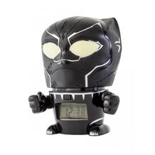 Часы Будильник BulbBotz минифигура Black Panther Чёрная пантера 14 см Марвел (Marvel) 712515