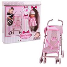 Коляска для куклы прогулочная с куклой и набором аксессуаров Dimian 869618