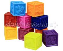 Развивающая игрушка B.Dot Мягкие кубики One Two Squeeze Battat 83512