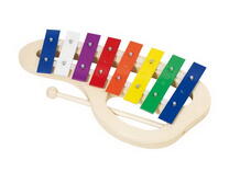 Музыкальный инструмент Ксилофон цветной с ручкой goki 36492
