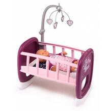 Кроватка для куклы Baby Nurse Колыбель для пупса с мобилем 220343 SMOBY 759190