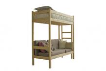 Подростковая кровать чердак с диваном из массива 190х70 Green Mebel 788754