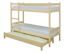 Подростковая кровать двухъярусная с выдвижным спальным местом 3 в 1 200х80 Green Mebel 788791