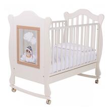 Детская кроватка качалка Finestra 120х60 с декором Papaloni 522881