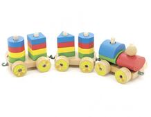 Деревянная игрушка Паровозик Мир деревянных игрушек 120015