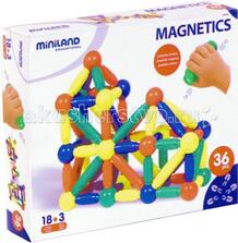 Конструктор Magnetics магнитный 36 элементов Miniland 59260